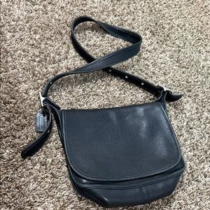 Coach Black Leather Crossbody Bag
